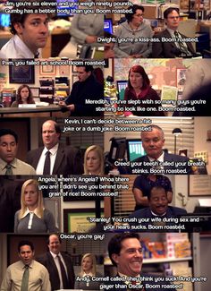 the office quotes that are all in one place and on each side of the screen