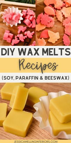 homemade diy wax melts recipe with text overlay