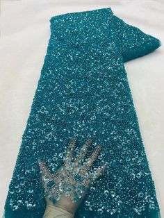 This high quality Fabric is measured in 5 Yards With Embroidered Beading and Sequin. It is soft, very delicate and beautiful. This high Quality Fabric is made with Fashion embroidered rhinestones can be used in making party wedding dresses, skirts, shawls, scarves and other other fashion apparels as you would like. Size : Length : 5 yards (180 inch). Width: 50 inch (Please allow slight deviation for the measurement data ,±1 inch) Material: 100% Polyester, Tulle Lace Fabric, Eco-Friendly embroidery Luxury Fabric, Embroidered Tulle, African Lace, Tulle Fabric, Tulle Lace, Wedding Party Dresses, Fabric Store, Luxury Fabrics, Lace Fabric