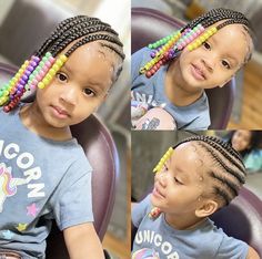 Toddler Braid Styles, Kids Braids With Beads, Daughter Hairstyles, Kids Hairstyle