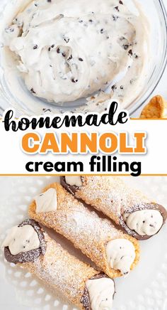 homemade cannoli cream filling is an easy and delicious appetizer