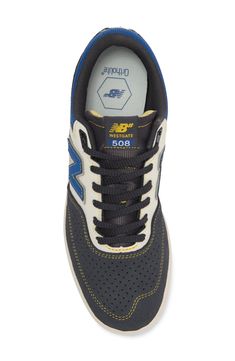 An exposed foam and mesh tongue bring a retro feel to this skate sneaker while reflective details catch light for evening rides and finished with classic branding. Textile and synthetic upper and lining/rubber sole Imported Classic Branding, Sneaker Men, New Balance, Nordstrom Rack, Rubber Sole, Royal Blue, Nordstrom, Branding, Size 6