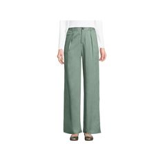 Step into style with these women's Lands' End high rise pleated wide leg pants.Click on this WOMEN'S GUIDE to find the perfect fit and more! Step into style with these women's Lands' End high rise pleated wide leg pants. Click on this WOMEN'S GUIDE to find the perfect fit and more! FEATURES Twill construction for light, airy feel Two side and two back pockets Straight hem Button & zipper closure UnlinedFIT & SIZING Relaxed fit 31-in. inseam 22-in. leg opening High rise sits below the natural wai Casual High Waist Pleated Wide Leg Pants, Trendy Pleated Wide-leg Pants, Casual Pleated Wide Leg Pants For Fall, Pleated Wide Leg Pants For Fall, High Waist Pleated Wide Leg Pants With Relaxed Fit, High Waist Pleated Wide Leg Pants, High Waist Wide Leg Pleated Pants, Casual Full Length Pleated Pants, Pleated Relaxed Fit Wide Leg Pants For Fall