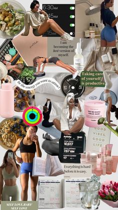 Workout Aesthetic Fitness Motivation Collage, Vision Board 2025 Body Goals, Happiness Aethstetic, Size 4 Body Image, Confidence Aethstetic, Wellness Lifestyle Aesthetic, Modeling Body Goals, Workout Aesthetic Wallpaper, Workout Collage