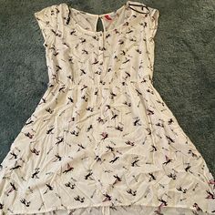 High Low Mini Tshirt-Esque Dress In A Size 42 From H&M. Never Worn, Just A Little Wrinkled From Hanging In The Closet. H&m White Casual Dresses, Casual White H&m Dress, Dresses High Low, In The Closet, H M Dresses, The Closet, Hm Dress, High Low Dress, High & Low