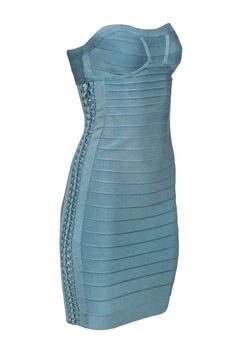 Go sexy and sleek with this pastel colored creation from Herve Leger! Made with a shaping bandage design, this is the perfect cocktail dress to wear with platform heels, red lipstick and your favorite clutch. Size S Bodycon silhouette, material provides stretch No fabric content, most likely a Rayon blend Straight strapless neckline Back zipper closure Waist 24” Bust 26” Total length 31” Herve Leger Dress Bandage, Bandage Dress Herve Leger, Perfect Cocktail Dress, Herve Leger Dress, Heels Red, Cute Dress Outfits, Herve Leger, Red Lipstick, Party Looks