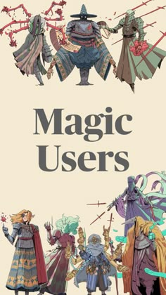 the front cover of a book about magic users