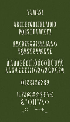 the font and numbers are all in white on a green background with black bordering