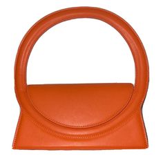 Purse Handbag Shoulder Bag Orange With Additional Orange Attachable Long Strap Top Handle Baguette Bag For Errands, Tan Box Bag With Detachable Double Handle, Tan Box Bag With Detachable Handle, Tan Box Shoulder Bag With Detachable Handle, Chic Baguette Bag With Round Top Carry Handle, Shoulder Bag With Round Handle For Daily Use, Chic Baguette Bag With Top Round Handle, Orange Shoulder Satchel For Errands, Tote Baguette Bag With Detachable Handle For Errands