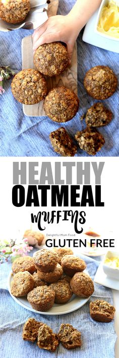 healthy oatmeal muffins with gluten free