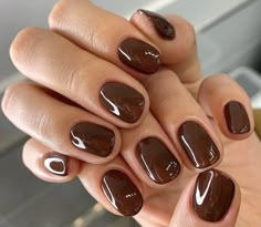 January Nail Designs, Brown Nail, Nagellack Trends, January Nails, Nagel Tips, Summer Nails Colors, Neutral Nails, Brown Nails