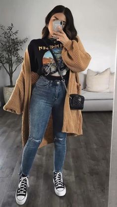 Stile Blair Waldorf, Adrette Outfits, Fest Outfits, Outfit Jeans, Looks Black, Trendy Fall Outfits, Cute Fall Outfits, Curvy Outfits, Outfit Inspo Fall