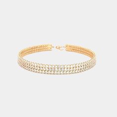 Triple adjustable choker & CZ detail necklace Made of 18K gold plated brass The perfect statement piece Detailed Necklace, Diamond Choker, Wedding Looks, Statement Pieces, Style Guides, Choker, 18k Gold, Gold Plate, Plating