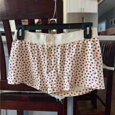 Never Worn, Still Has Tags Brandy Melville Sleep Shorts, Brandy Melville Shorts, Sleep Shorts, Brandy Melville, Brandy, Red White, Red And White, Sleep, Womens Shorts