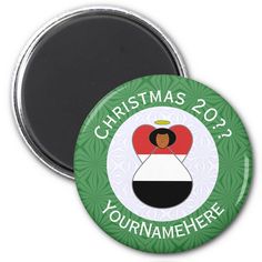 a christmas magnet with the flag of united states and text,'christmas 2012 yournamemehere '