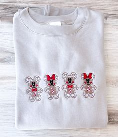 Disney Christmas Sweaters, Disney Christmas Embroidery, Christmas Knitted Sweater, Disney Christmas Sweater, Disney Christmas Diy, Embroidered Christmas Sweater, Disney Ugly Christmas Sweater, Nerdy Christmas, Christmas Hand Embroidery