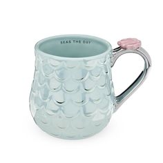 Morning routine got you down? Grab your new favorite mug and get things brewing—you were mermaid for greatness! This under-the-sea-inspired accessory is complete with seashell detail, metallic accents, and a cheekily inspirational quote. - Holds 12 oz - Hand wash recommended - Do not microwave Sea Queen, Mermaid Mugs, Blue Mug, Tea Tumbler, Mermaid Gifts, Mermaid Inspired, Cute Mermaid, Ceramic Tea Cup, Cute Coffee Mugs