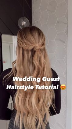 Wedding Guest Hairstyles Dark Brown Hair, Braided Hairstyle Wedding Guest, Cute Easy Wedding Guest Hairstyles, Wedding Guest Hairstyles For Thick Hair, Wedding Guest Hair With Extensions, Wedding Hair For Guests Simple, Fun Wedding Guest Hairstyles, Simple Easy Wedding Hairstyles, Outside Wedding Hairstyles Guest