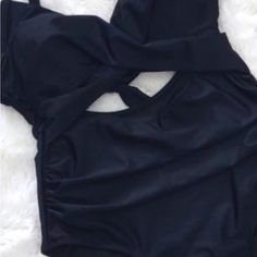 Eomenie Swimsuit Woman Size Large Ruched Tummy Control Slimming One Piece Black Black Ruched Fitted Bodysuit, Fitted Black Ruched Bodysuit, Black Fitted Ruched Bodysuit, Chic Black Ruched Bodysuit, Black Ruched One-piece Swimwear, Black Ruched Bodysuit For Beach, Black Ruched Bodysuit For The Beach, Black Fitted Bodysuit For Vacation, Black Ruched Swimwear For Party