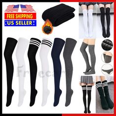 Vidrio Glossy Shiny Sheer to Waist Pantyhose High Gloss Tights 15 Denier CdR  | eBay Over The Knee Socks, Knee Socks, Fashion Essentials, Thigh High, Thigh Highs, Over The Knee, Extra Long, Hosiery, The Knee