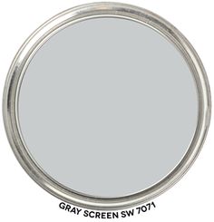 the gray screen sw07a is shown in this round mirror, which has been drawn