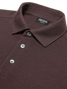 Find ZEGNA 12milmil12 Wool Polo Shirt on Editorialist. burgundy wool short front button fastening polo collar short sleeves straight hem Brown Semi-formal Button-up Top, Fall Collared Polo Shirt With Button Closure, Semi-formal Brown Button-up Top, Brown Button-up Top For Semi-formal Occasions, Collared Wool Top With Buttons, Collared Burgundy Top With Button Closure, Burgundy Collared Top With Button Closure, Workwear Polo Shirt With Collar And Button Closure, Polo Collar Shirt For Workwear In Fall