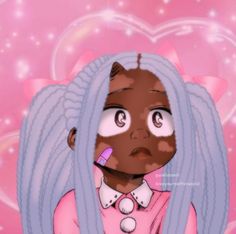 Black Eri Mha, Black Mha Characters, Poc Pfps, Black Fanart