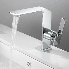 a faucet with water running out of it