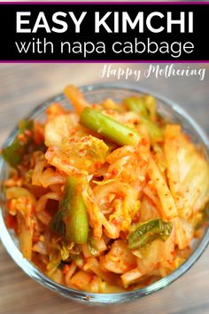 an easy kimchi dish with napa cabbage and happy melongn's