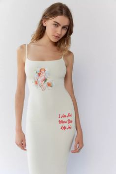 Boys Lie I Am Not Where You Left Me V2 Midi Dress | Urban Outfitters Clothing Dresses, Girly Things