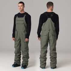 Men's Searipe Mountain Terry Winter Snow Pants Overall Snowboard Bibs | Snowverb Ski Outfit Men, Snowboard Bibs, Skating Ice, Ski Bibs, Ski Outfit, Snowboarding Men, Snow Outfit, Ice Climbing, Snowboard Pants