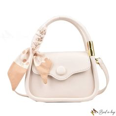 Bird in Bag - Small bags women's bags new simple mini handbag silk scarf decorated chain shoulder crossbody bag Elegant Summer Satchel With Mobile Phone Bag, Trendy White Evening Bag, Chic Beige Satchel For Gift, Chic Beige Satchel As Gift, Trendy Single Handle Bag As Gift, Elegant Square Bag For Spring, Elegant Shoulder Bag With Single Handle As Gift, Chic Cream Shoulder Bag For Gift, Chic Cream Shoulder Bag As Gift