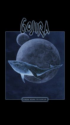 the cover art for gojira's album, which features an image of a whale