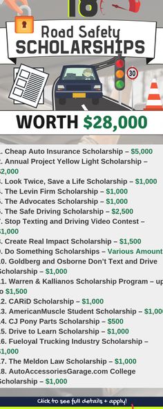 an advertisement for the road safety school's worth $ 28, 000