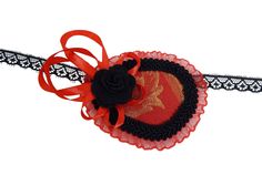 This very unusual Eyepatch is in red and black. This one is for your RIGHT! eye!  I also have eye patches for your right eye, just take a look around my shop! The eye patches are always to tie.  They are backed with synthetic felt from behind.  Its size is: 6x7 cm + ruffles and decoration! Such an eye patch goes with many disguises and costumes.  For cosplay or gothic style. It is also nice for costume parties or for a Halloween party. Perhaps you also have an eye prosthesis that makes you strai Gothic Black Costume Accessories As Gift, Adjustable Halloween Costume Accessories For Theater, Adjustable Halloween Theater Costume Accessories, Black Masquerade Mask For Halloween Gift, Adjustable Mask For Costume Party, Red Headband For Costume, Red Headband Headpieces For Costumes, Red Gothic Costume Accessories For Carnival, Adjustable Headband For Halloween Masquerade