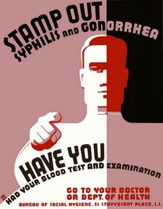 a poster with the words stamp out and an image of a man pointing his finger