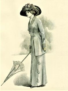 1900-1910 Fashion, 1910s Fashion Plates, 1915 Fashion Women, 1920s Fashion Plates, Titanic Characters, 1900s Fashion Woman, 1910 Fashion Plate, 1910 Aesthetic, 1910s Fashion Women