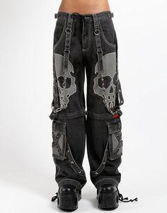 SCARE DARK STREET PANT BLACK DENIM Skull Pants, Dark Street, D Rings, Embroidered Denim, Denim Wash, Black Denim, All Black, Black Pants, Tights