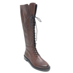 Brand: SAM EDELMAN Style: BOOTS KNEE FLATS Color: BROWN Size: 6.5 SKU: 293-29311-82205 CONDITION: GENTLY USED Brown Winter Boots With Lacing, Brown Lace-up Boots With Snip Toe For Winter, Brown Boots With Lacing And Round Toe, Classic Fall Boots With Lacing, Brown Laced Boots For Fall, Brown Snip Toe Combat Boots For Fall, Style Boots, Boots Knee, Flat Color