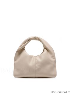 BagForLove - Hobo Bag with Elegant Twist Detail Product Description Color Apricot Details Ruched Bag Size Medium Type Hobo Bag Style Elegant Pattern Type Plain Strap Type Top Handle Composition 100% Polyurethane Material PU Leather Size Chart INCH CM Bag Length Bag Width Bag Height Handle Height 11 inch 3.1 inch 9.8 inch 3.9 inch Bag Length Bag Width Bag Height Handle Height 28 cm 8 cm 25 cm 10 cm Details Pictures Similar Products h2 { text-align: center; } /* æ¢è¡ */ li{ white-space: normal; Cream Hobo Bag With Double Handle, Trendy Pouch-shaped Hobo Bag, Trendy Hobo Pouch Bag With Handles, Trendy Pouch Hobo Bag With Handles, Casual Hobo Bag With Top Handle, Beige Soft Leather Handheld Hobo Bag, Chic Pouch Hobo Bag For Errands, Chic Hobo Pouch Bag For Errands, Chic Hobo Bag For Errands