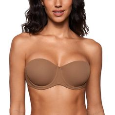 PRICES MAY VARY. Inbarely Plus Collection - Features fluffy-soft fabric for plush comfort and reliable support Anti-slip silicone for staying in place Underwire and side boning for added support No padded cups, soft fabric for breathability Detachable straps for versatile wearing styles, including criss cross, halter, one shoulder, and more This versatile strapless bra is a summer must-have, effortlessly adapting to multiple styles just the way you like. Silicone tape along the neckline and wing Silicone Tape, Plus Size Bras, Plus Size Bra, Everyday Bra, Strapless Bra, Staying In, Just The Way, Criss Cross, Soft Fabric