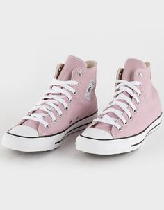 CONVERSE Chuck Taylor All Star High Top Shoes - LIGHT PINK | Tillys Preppy Peppa, Light Pink Converse, Cute Converse Shoes, Converse Design, Womens High Top Shoes, Cute Converse, Chuck Taylor All Star Lift, Pink Converse, Lug Sole Boots