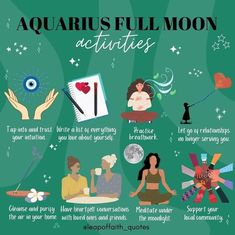 the zodiac sign for aquarius full moon activities