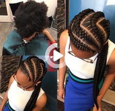 #coiffurestresses Feeder Braids, Feed Ins, Loose French Braids, Mohawks, Bob Braids, Cool Braid Hairstyles, Hairstyle Gallery