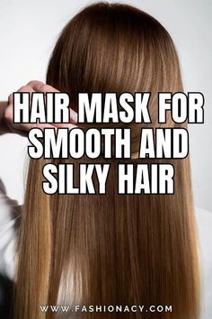 For Smooth And Silky Hair, Smooth And Silky Hair, Best Diy Hair Mask, Hair Spa At Home, Banana Yogurt