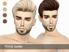 two male avatars with different colored hair and beards