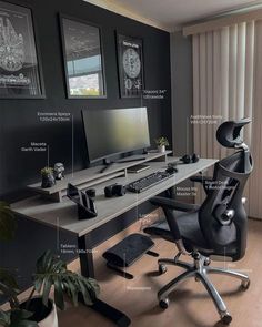 Clean Desk, Desk Inspiration, Dekorasi Kamar Tidur, Computer Room