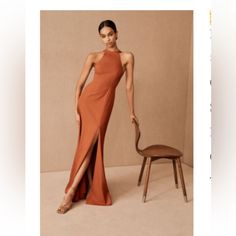 Ordered Two Different Dresses - Didn’t Wear This One. Brand New From Bhldn- Size 8 Dress. Laidback Outfit, Bridesmaid Outfits, Crepe Maxi Dress, Bhldn Dresses, Anthropologie Wedding, Dresses Bridesmaid, Wedding Vibes, Different Dresses, Satin Maxi Dress