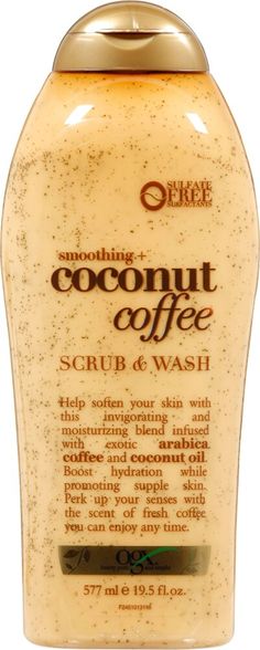 NEW OGX® Coconut Coffee Body Cream is infused with exotic arabica coffee and coconut oil, this amazingly smoothing and moisturizing blend will help soften and firm your skin. You can enjoy the fresh scent of coffee any time during the day and boost hydration to reveal your most beautiful-looking skin! Ogx Coconut Coffee, Coffee And Coconut Oil, Coconut Coffee Scrub, Ogx Coconut, Coffee Body Scrub, Coconut Coffee, Recycled Bottle, Coffee Scrub, Arabica Coffee