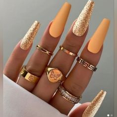 Gorgeous Press On Or Glue On Nails! Use The Free Glue To Wear Up To 2 Weeks Or The Glue Strips For Up To 5 Days. 24 Nails In A Set. Sooo Easy To Use! 10 Min Or Less! Bundle A Few Sets From My Closet For A Generous Offer ! **Always Bogo Buy2 Get1 Free- @Pepepizzazz **I Accept Reasonable Offers *** Bundle! The More You Bundle The Better The Discount Buff Nails, Peach Nails, Dope Nail Designs, Fake Nails With Glue, Hot Nails, Coffin Nails Designs, Fancy Nails, Chic Nails